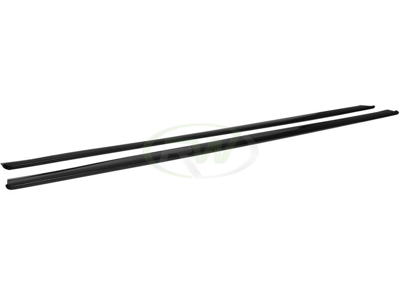 RW Carbon BMW F32 F33 F36 Carbon Fiber Side Skirt Extensions-Exterior-Silicon Valley Bimmer