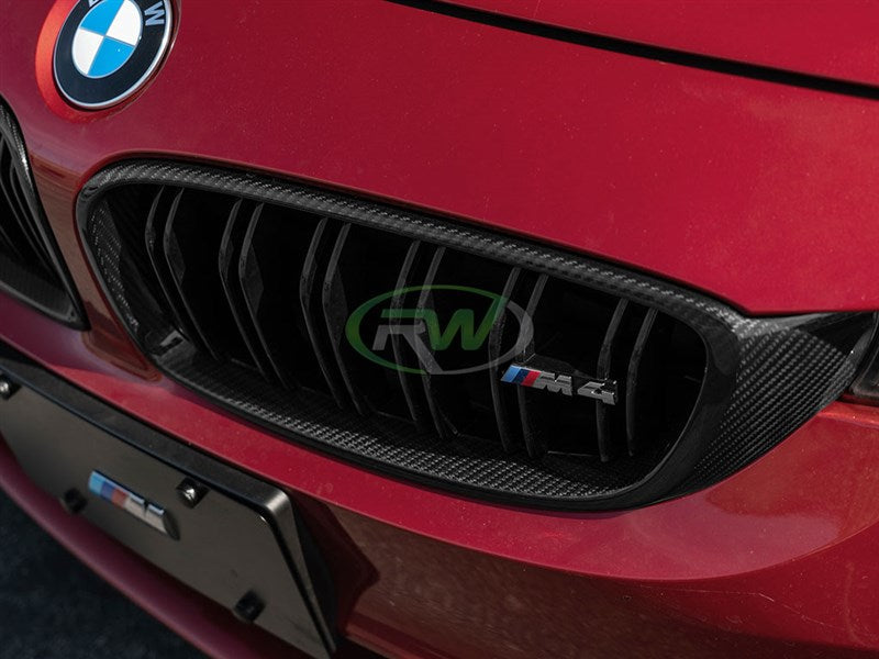 RW Carbon BMW F32 F33 F36 F80 F82 Carbon Fiber Grilles-Exterior-Silicon Valley Bimmer