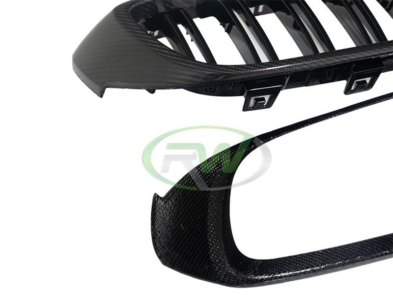 RW Carbon BMW F32 F33 F36 F80 F82 Carbon Fiber Grilles-Exterior-Silicon Valley Bimmer