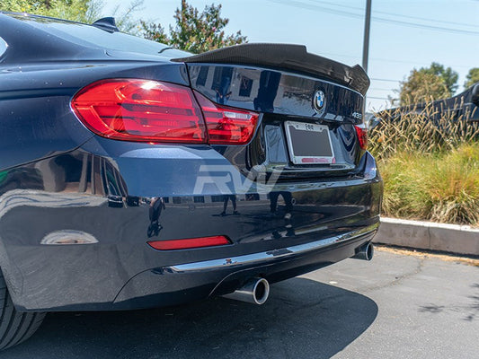 RW Carbon BMW F32 GTX Style Carbon Fiber Trunk Spoiler-Exterior-Silicon Valley Bimmer