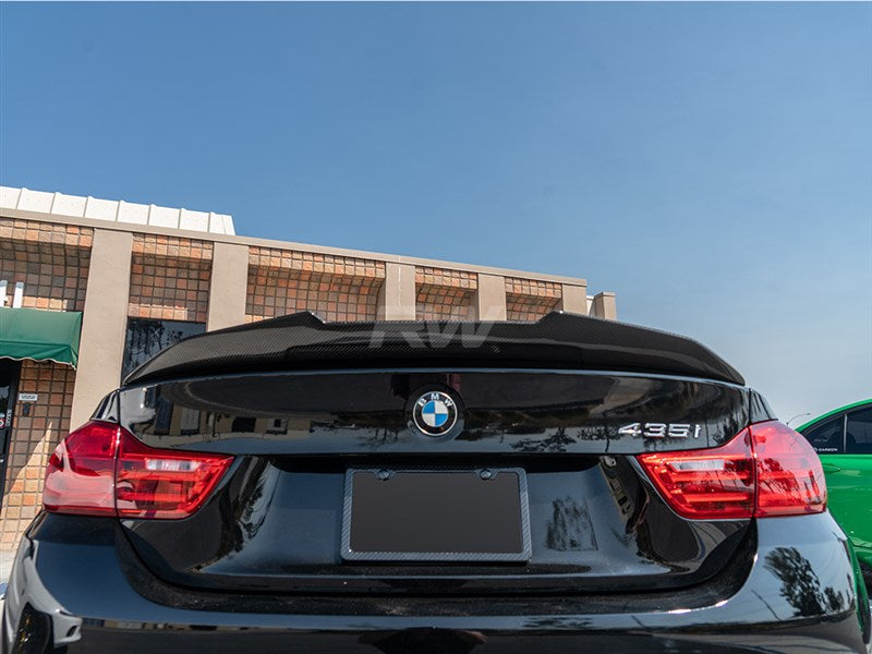 RW Carbon BMW F32 GTX Style Carbon Fiber Trunk Spoiler-Exterior-Silicon Valley Bimmer