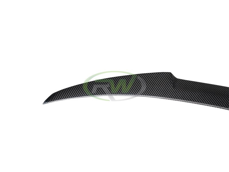 RW Carbon BMW F32 M4 Style Carbon Fiber Trunk Spoiler-Exterior-Silicon Valley Bimmer
