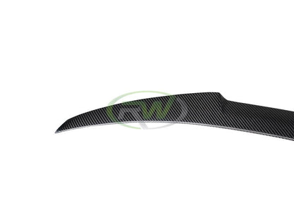 RW Carbon BMW F32 M4 Style Carbon Fiber Trunk Spoiler-Exterior-Silicon Valley Bimmer