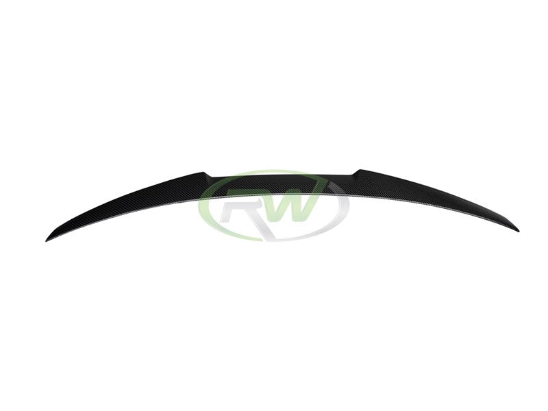 RW Carbon BMW F32 M4 Style Carbon Fiber Trunk Spoiler-Exterior-Silicon Valley Bimmer