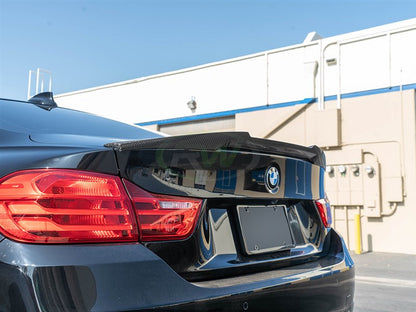 RW Carbon BMW F32 M4 Style Carbon Fiber Trunk Spoiler-Exterior-Silicon Valley Bimmer