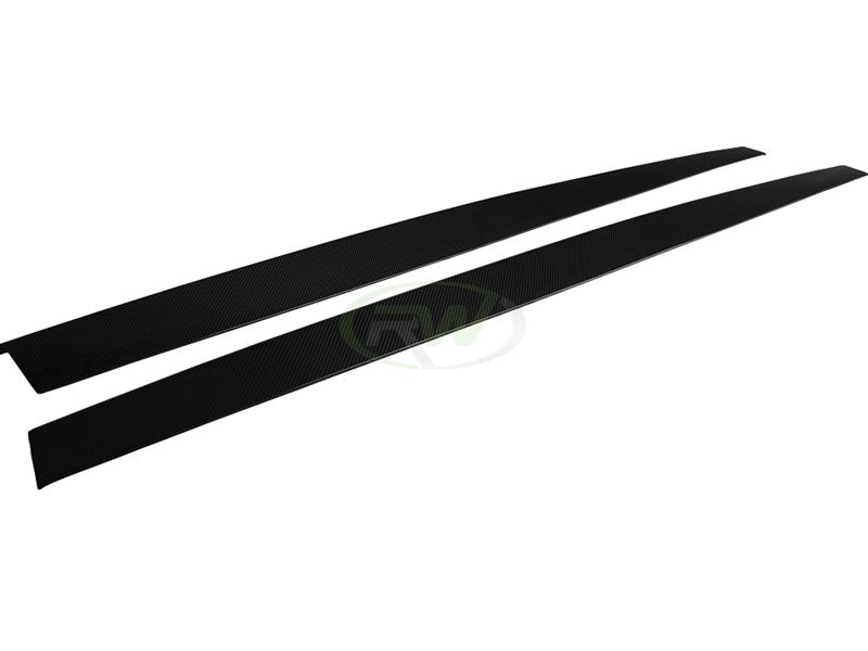 RW Carbon BMW F80 M3 Carbon Fiber Side Skirt Extensions-Exterior-Silicon Valley Bimmer