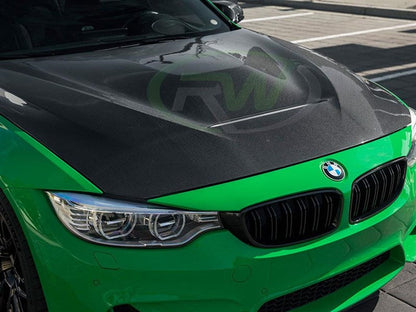 RW Carbon BMW F80 M3 / F82 F83 M4 GTS Style Hood-Exterior-Silicon Valley Bimmer