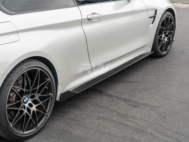 RW Carbon BMW F82 F83 M4 RWS CF Side Skirt Extensions-Exterior-Silicon Valley Bimmer