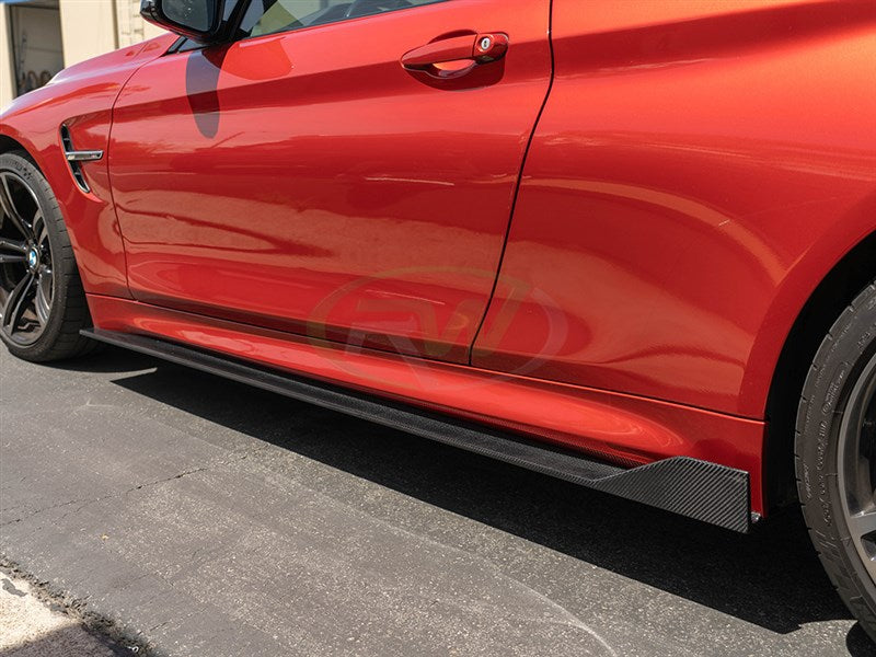 RW Carbon BMW F82 F83 M4 RWS CF Side Skirt Extensions-Exterior-Silicon Valley Bimmer