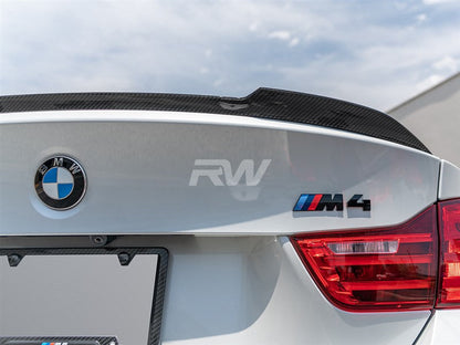 RW Carbon BMW F82 M4 CS Style CF Trunk Spoiler-Exterior-Silicon Valley Bimmer