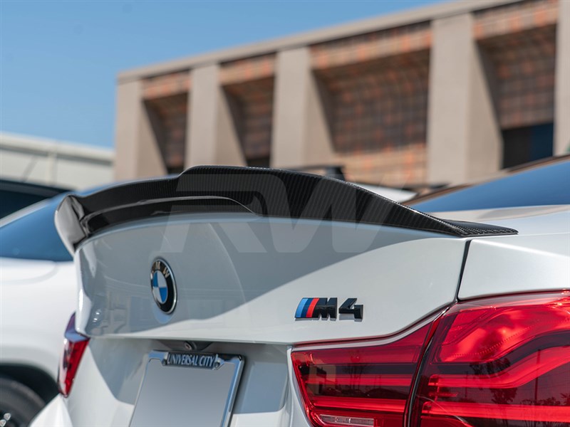 RW Carbon BMW F82 M4 GTX Carbon Fiber Trunk Spoiler-Exterior-Silicon Valley Bimmer
