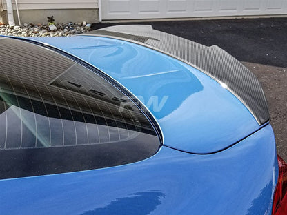 RW Carbon BMW F82 M4 GTX V2 Carbon Fiber Trunk Spoiler-Exterior-Silicon Valley Bimmer