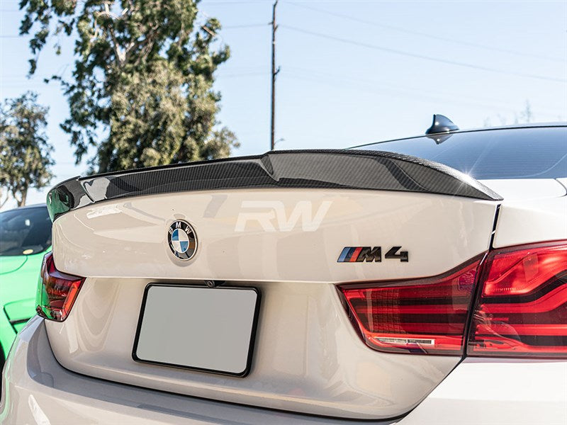 RW Carbon BMW F82 M4 RWS Carbon Fiber Trunk Spoiler-Exterior-Silicon Valley Bimmer