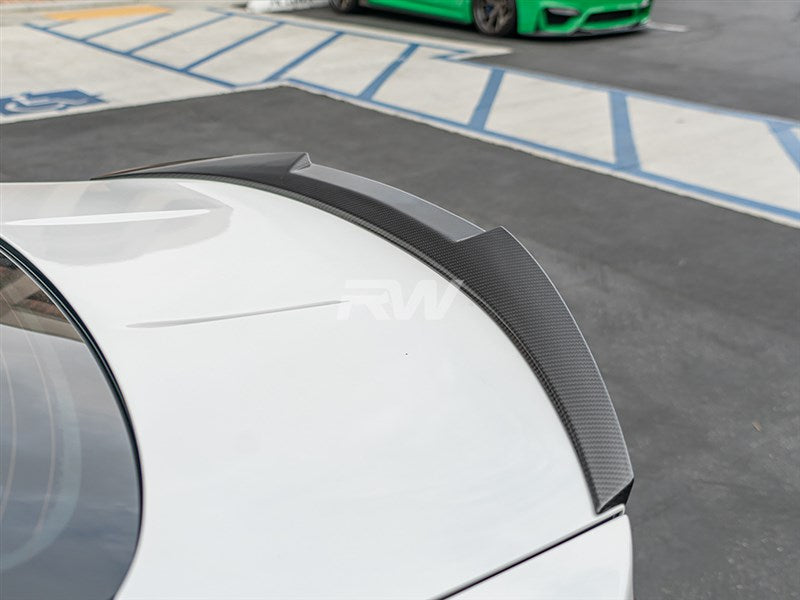 RW Carbon BMW F82 M4 Style Carbon Fiber Trunk Spoiler-Exterior-Silicon Valley Bimmer