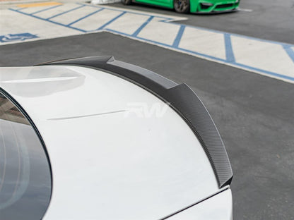 RW Carbon BMW F82 M4 Style Carbon Fiber Trunk Spoiler-Exterior-Silicon Valley Bimmer