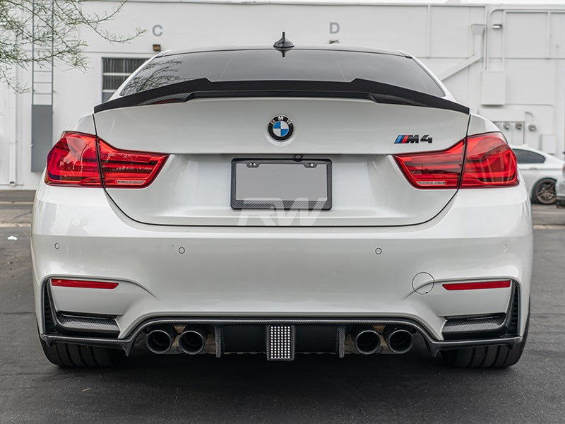 RW Carbon BMW F82 M4 Style Carbon Fiber Trunk Spoiler-Exterior-Silicon Valley Bimmer