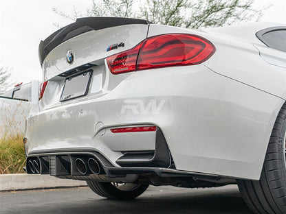 RW Carbon BMW F82 M4 Style Carbon Fiber Trunk Spoiler-Exterior-Silicon Valley Bimmer
