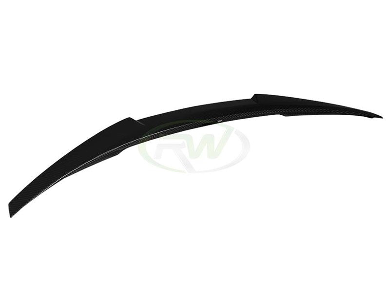 RW Carbon BMW F82 M4 Style Carbon Fiber Trunk Spoiler-Exterior-Silicon Valley Bimmer