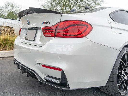 RW Carbon BMW F82 M4 Style Carbon Fiber Trunk Spoiler-Exterior-Silicon Valley Bimmer