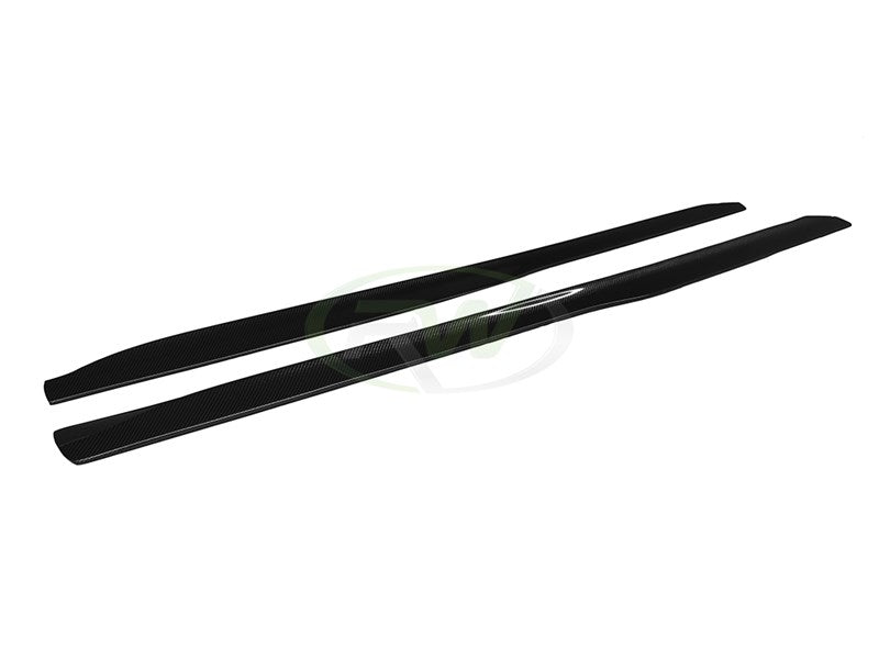 RW Carbon BMW F82/F83 M4 GTX Carbon Fiber Side Skirt Extensions-Exterior-Silicon Valley Bimmer