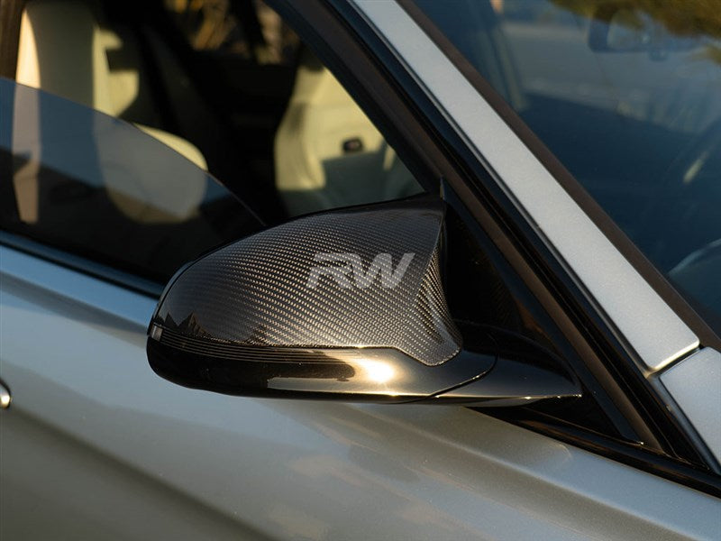 RW Carbon BMW F87 F80 F82 F83 Carbon Fiber Mirror Replacements-Exterior-Silicon Valley Bimmer