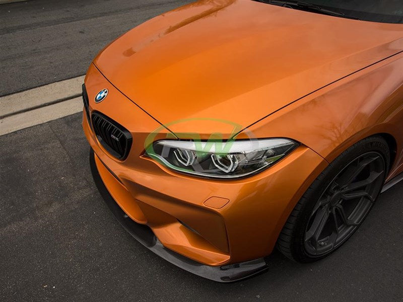 RW Carbon BMW F87 M2 3D Style CF Front Lip Spoiler-Exterior-Silicon Valley Bimmer