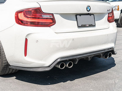 RW Carbon BMW F87 M2 3D Style Carbon Fiber Diffuser-Exterior-Silicon Valley Bimmer
