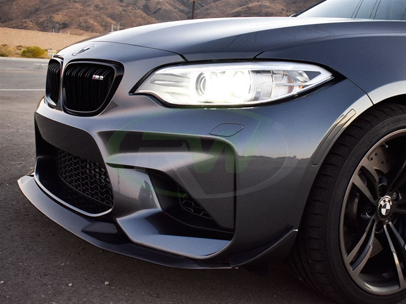 RW Carbon BMW F87 M2 Carbon Fiber Canards-Exterior-Silicon Valley Bimmer