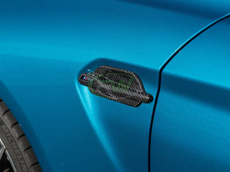 RW Carbon BMW F87 M2 Carbon Fiber Fender Trims-Exterior-Silicon Valley Bimmer