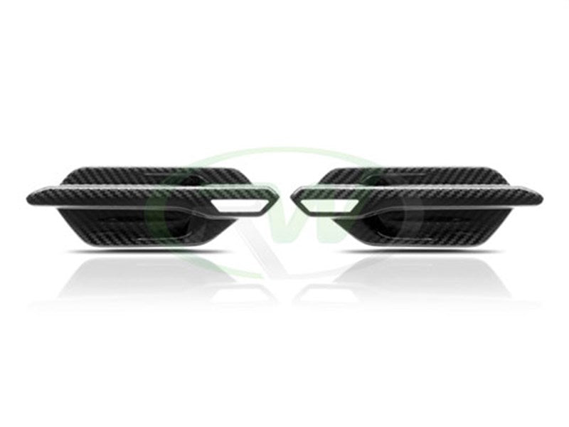 RW Carbon BMW F87 M2 Carbon Fiber Fender Trims-Exterior-Silicon Valley Bimmer