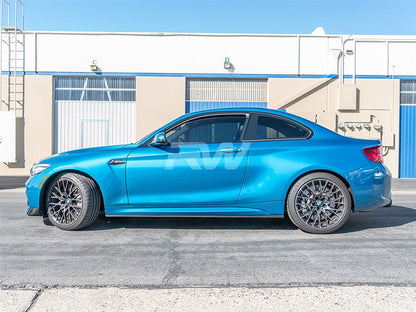 RW Carbon BMW F87 M2 Carbon Fiber Side Skirt Extensions-Exterior-Silicon Valley Bimmer