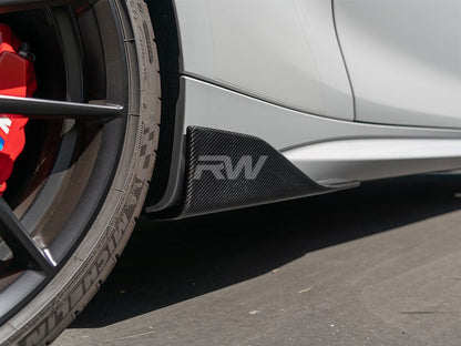 RW Carbon BMW F87 M2 Carbon Fiber Side Skirt Winglets-Exterior-Silicon Valley Bimmer