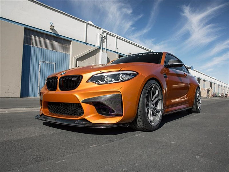 RW Carbon BMW F87 M2 Carbon Fiber Upper Bumper Splitters-Exterior-Silicon Valley Bimmer