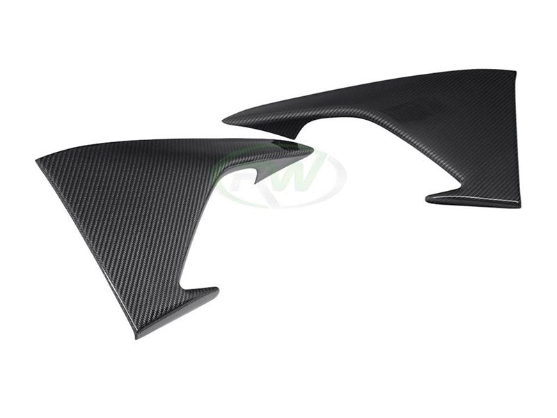 RW Carbon BMW F87 M2 Carbon Fiber Upper Bumper Splitters-Exterior-Silicon Valley Bimmer