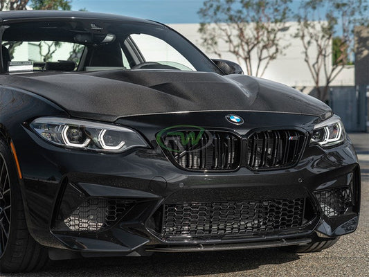 RW Carbon BMW F87 M2 Center Carbon Fiber Front Lip Spoiler-Exterior-Silicon Valley Bimmer