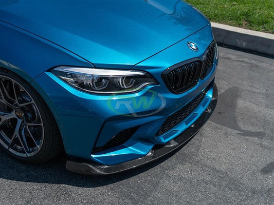 RW Carbon BMW F87 M2 Competition 3D Style CF Front Lip-Exterior-Silicon Valley Bimmer