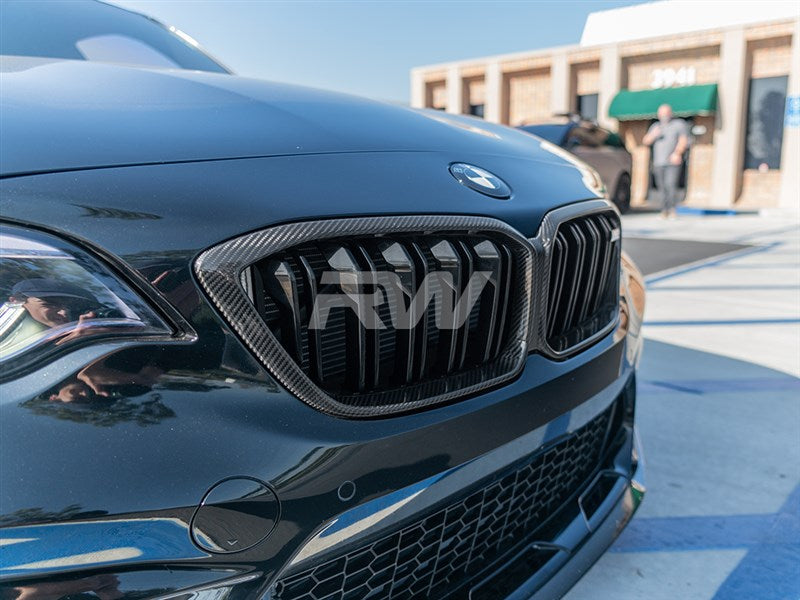 RW Carbon BMW F87 M2 Competition Carbon Fiber Grille-Exterior-Silicon Valley Bimmer