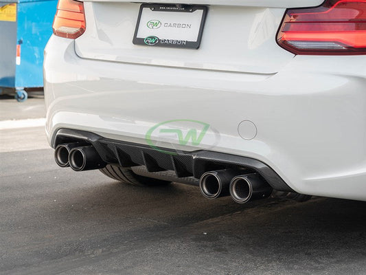 RW Carbon BMW F87 M2 Performance Style CF Diffuser-Exterior-Silicon Valley Bimmer