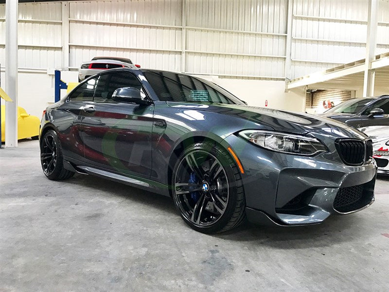 RW Carbon BMW F87 M2 Performance Style Front CF Splitters-Exterior-Silicon Valley Bimmer