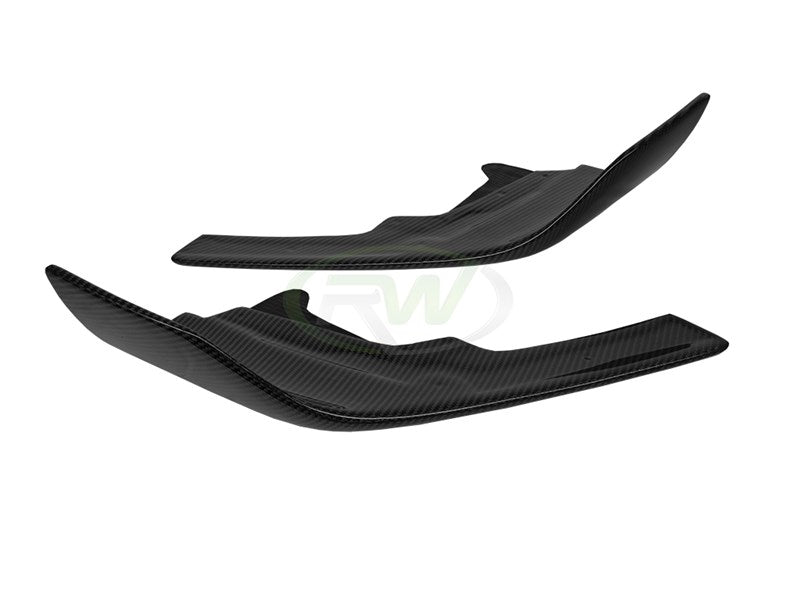 RW Carbon BMW F87 M2 Performance Style Front CF Splitters-Exterior-Silicon Valley Bimmer