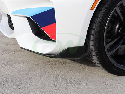 RW Carbon BMW F87 M2 Performance Style Front CF Splitters-Exterior-Silicon Valley Bimmer