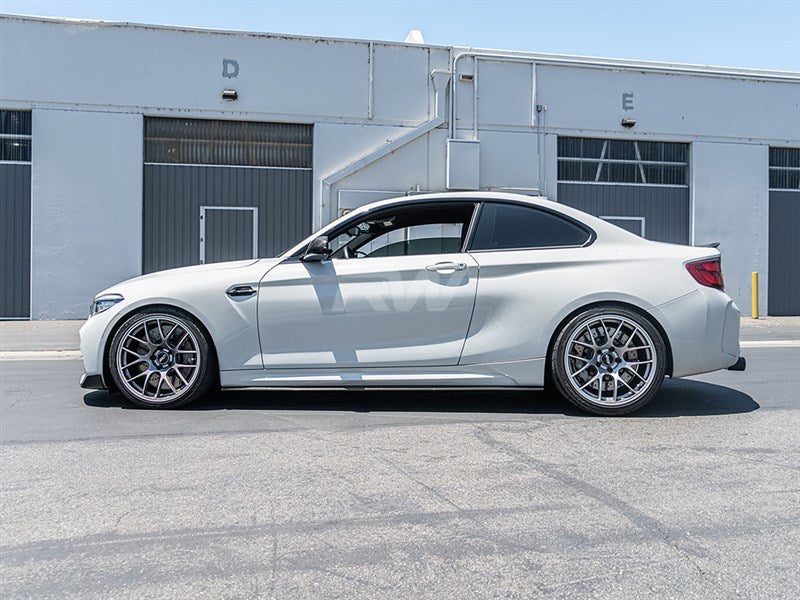 RW Carbon BMW F87 M2 RWS Carbon Fiber Side Skirt Extensions-Exterior-Silicon Valley Bimmer
