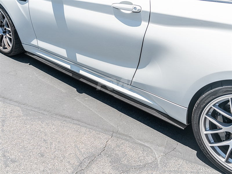 RW Carbon BMW F87 M2 RWS Carbon Fiber Side Skirt Extensions-Exterior-Silicon Valley Bimmer