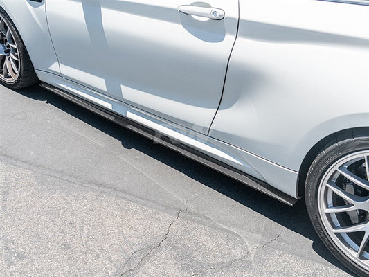 RW Carbon BMW F87 M2 RWS Carbon Fiber Side Skirt Extensions-Exterior-Silicon Valley Bimmer