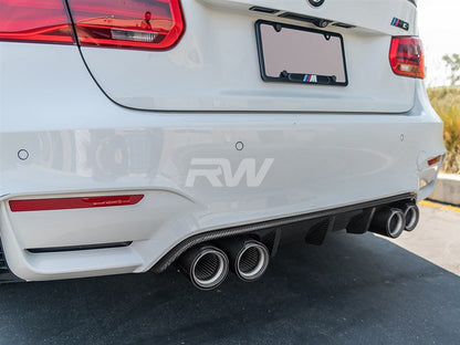RW Carbon BMW F8X M3 & M4 CF Performance Style Diffuser-Exterior-Silicon Valley Bimmer