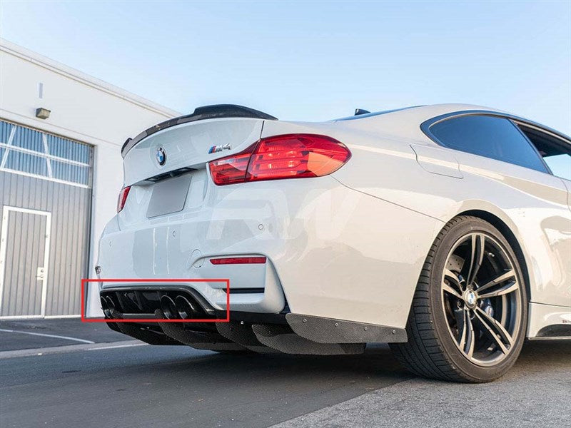 RW Carbon BMW F8X M3 M4 Varis Style CF Rear Diffuser-Exterior-Silicon Valley Bimmer