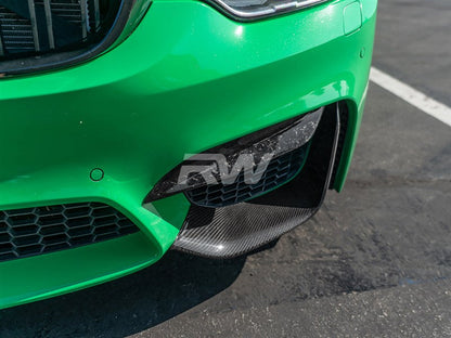 RW Carbon BMW F8X M3/M4 Carbon Fiber Slim Splitters-Exterior-Silicon Valley Bimmer