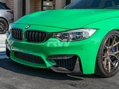 RW Carbon BMW F8X M3/M4 Carbon Fiber Slim Splitters-Exterior-Silicon Valley Bimmer