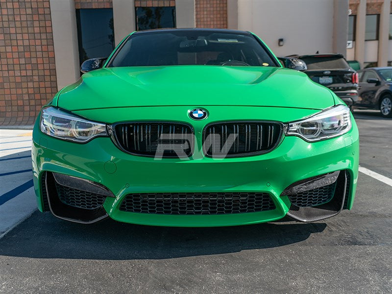 RW Carbon BMW F8X M3/M4 Carbon Fiber Slim Splitters-Exterior-Silicon Valley Bimmer