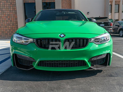 RW Carbon BMW F8X M3/M4 Carbon Fiber Slim Splitters-Exterior-Silicon Valley Bimmer